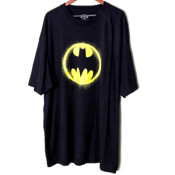 Batman Other - Batman Graphic T Shirt 3XLT Black Retro Streetwear Grunge Nostalgia